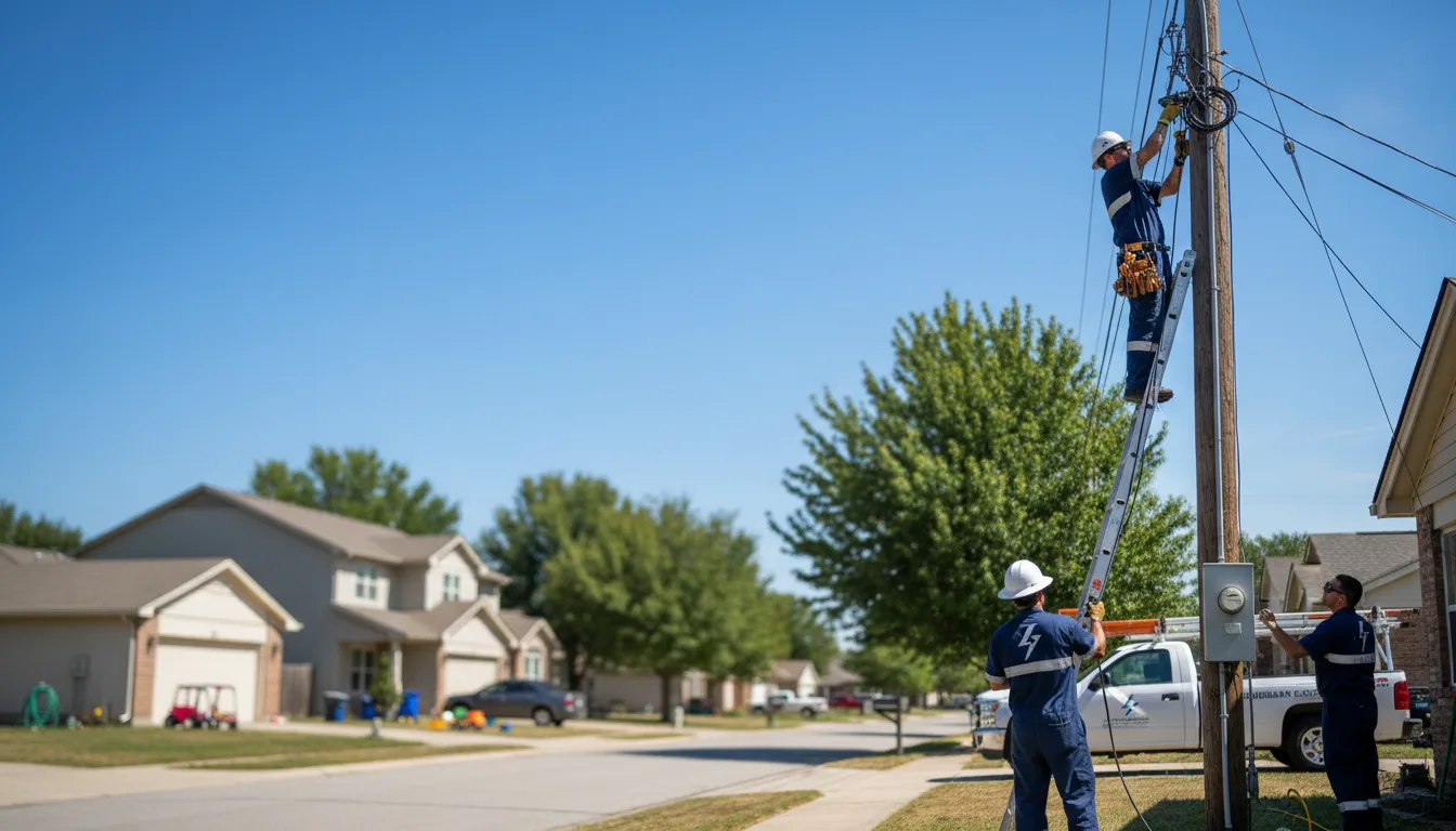 Residential electrician providing installation services in Letona, AR